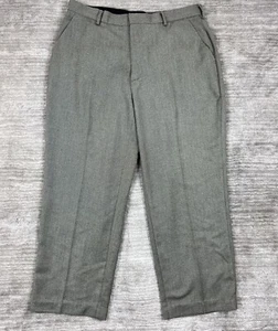 Van Heusen Pants Mens 38x30 Gray Acrylic Rayon Polyester - Picture 1 of 11
