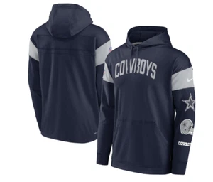 Dallas Cowboys Nike Sideline Athletic Arch Jersey Performance Pullover Hoodie - Picture 1 of 1