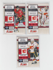 10/11 Panini Contenders Calgary Flames (3 cards) Iginla Kiprusoff Bourque