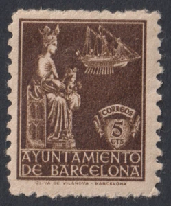 SPAIN - Barcelona Tax Stamp 1940 St. Jaume M/Mint (p609) - Picture 1 of 1