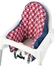 New Ikea ANTILOP Supporting Cushion High Chair Zip Cover Soft Cushions Red Blue