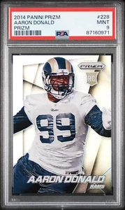 Aaron Donald 2014 Panini Prizm Silver Prizm #228 Rams Rookie RC SP - PSA 9 - Picture 1 of 2