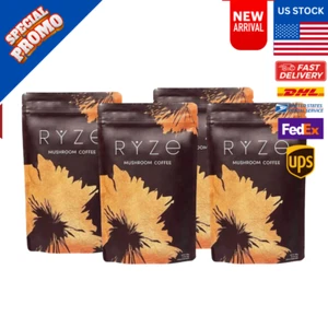 4 PACK OF 2025 RYZE Mushroom Coffee Organic Coffee 30 Servings 180g - Picture 1 of 3
