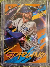 Bubba Starling 2020 Topps Fire Orange Foil Rookie /299 X RC  Kansas City Royals