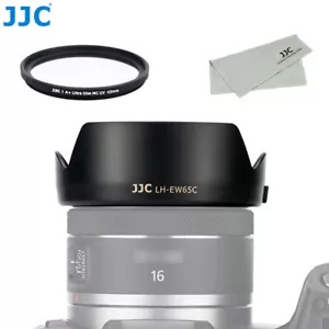 JJC EW-65C Lens Hood+ 43mm UV Filter for Canon RF 16mm F2.8 on EOS R RP R5 R6 R3