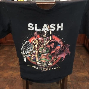Slash Men's Apocalyptic Love T-shirt M Black  2  Sided S - Picture 1 of 4