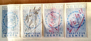 Vintage Antique Colonial Africa Mauritius Ocean States Stamp Collection in Album - Picture 1 of 21