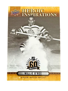 2018 Upper Deck Heroic Inspirations Willie O'Ree Promo Card Boston Bruins - Picture 1 of 4