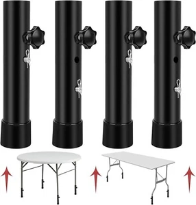 Set of 8 Modern Table Leg Extensions - Adjustable Heights for Optimal Ergonomics - Picture 1 of 11