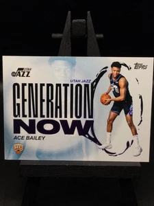 2025-26 Topps Baloncesto Ace Bailey RC #GN-5 Generación Ahora Utah Jazz - Imagen 1 de 2