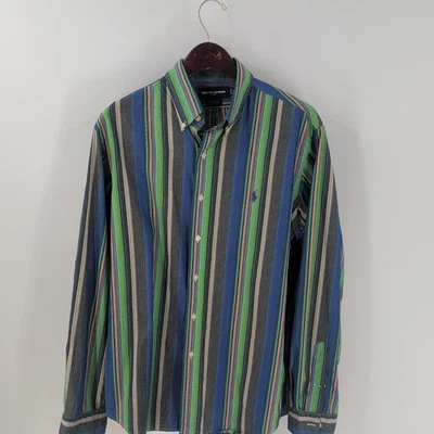Camisa Ralph Lauren Golf Calce Personalizado Rayas Clásica Abotonada Multicolor Talla L Foto 1 de 4