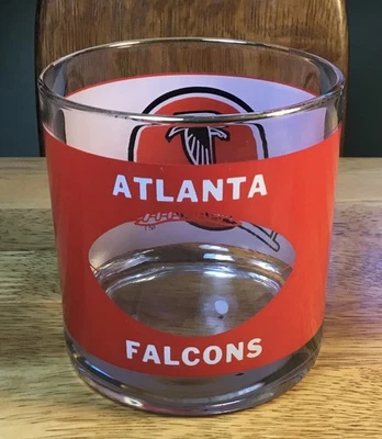 Vaso de whisky Atlanta FALCONS vintage años 70 Houze Art Foto 1 de 4