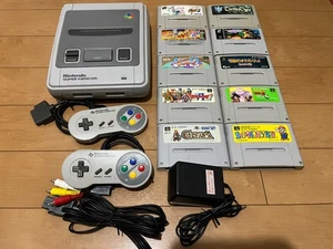 Consola Nintendo Super Famicom 1 Chip 01 Versión y 10 Juegos Japón SNES 0831 - Imagen 1 de 21