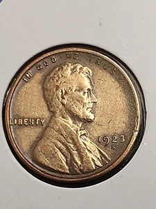 1923-S Lincoln Wheat Cent Penny X.F Zustand seltene Münze - Bild 1 von 3