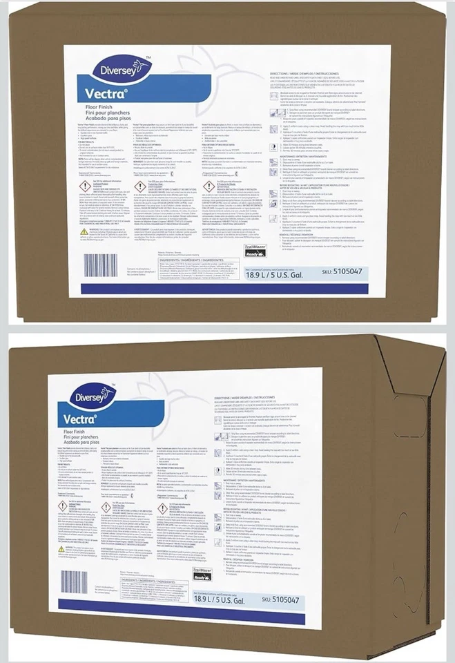 Diversey Care Vectra 5105047 Floor Finish 5 Gallon 18.9 Liter Envirobox - Image 1 of 1
