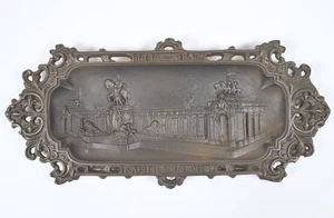 Antique 1897 Kaiser Wilhelm I Centenary Memorial Cast Iron Pencil Tray - Picture 1 of 15