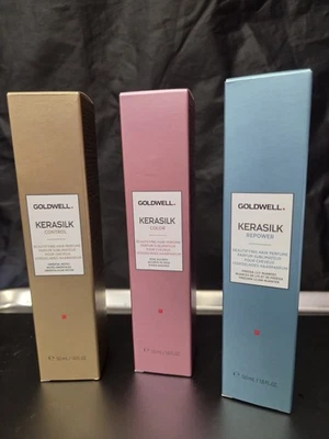 Perfume embellecedor capilar GOLDWELL KERASILK. Foto 1 de 4