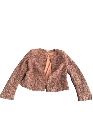 Chaqueta para mujer Elan mezcla de lana marrón talla grande Foto 1 de 3