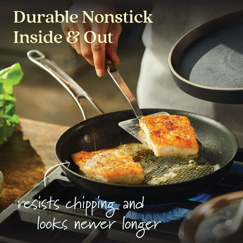 Sartén híbrida antiadherente de inducción Anolon X 10 pulgadas gris oscuro USADA Foto 1 de 4