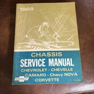ORIGINAL 1969 GM CHASSIS OVERHAUL MANUAL CAMARO CHEVELLE NOVA + MORE #ST130-69 - Foto 1 di 6