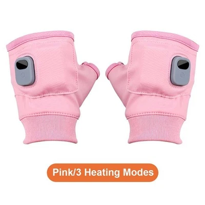Luvas aquecidas femininas recarregáveis, sem dedos recarregáveis luvas aquecidas - Imagem 1 de 4
