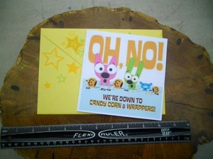 Neu - HOOPS & YOYO nicht sprechende Halloween maßgeschneiderte Grußkarte & Umschlag - Bild 1 von 3