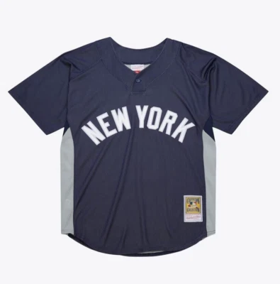 Camiseta de béisbol Mitchell & Ness New York Yankees #42 nueva para hombre tallas precio de venta sugerido por el fabricante 130 USD Foto 1 de 3