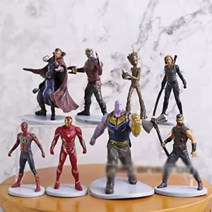 8pcs Marvel Avengers Titan Hero Tech Series Model Collectible Action Figures Toy - Picture 1 of 5