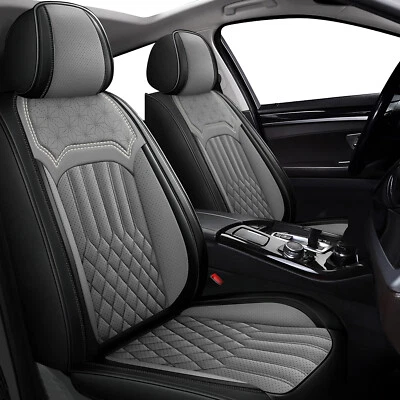 For Kia Rio 2010-2023 Faux Leather Car 5-Seat Covers Front & Rear Cushion Pad - Image 1 of 4