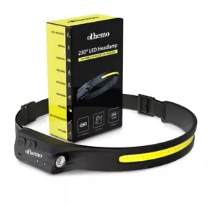 Othemo 230° LED Headlamp With Motion Sensor | Rechargeable Wide Beam Torch - Picture 1 of 11