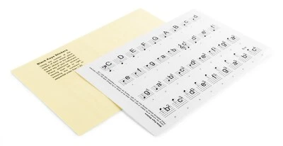 MAX KB-KEY Keyboard Piano Klavier Aufkleber Noten Sticker Lernhilfe