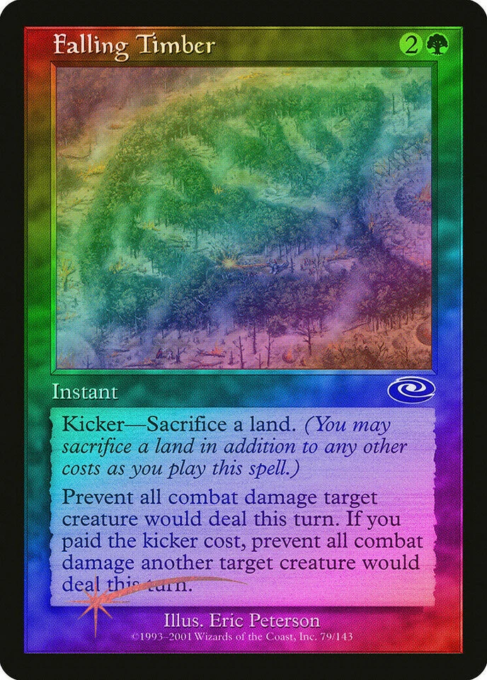 Falling Timber FOIL Planeshift LP/EX Green Common MAGIC GATHERING - Image 1 of 1