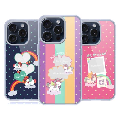 CUSTOM CUSTOMISED PERSONALISED FANCY UNICORN 2 GEL CASE FOR APPLE iPHONE PHONES - Image 1 of 4
