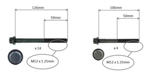 CYLINDER HEAD BOLT SET FOR TOYOTA HILUX SURF LN130 2LT 2L-T 2LTE 1988-2001 - Picture 1 of 1