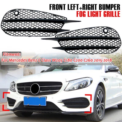 Nebelscheinwerfer Gitter Grill Splitter Für Merderdes-Benz W205 C43 2015-2018 - Bild 1 von 4