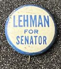 Pinback bouton vintage Henry Lehman pour sénateur de New York campagne politique PB40D