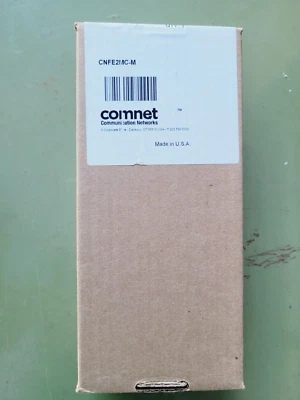 NEW IN BOX ComNet CNFE2MC-M 2 Port 10/100 Mbps Ethernet Media Converter WARRANTY - Image 1 of 4