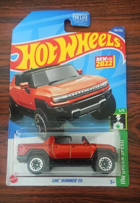 2022 HOT WHEELS GMC HUMMER EV ***HW GREEN SPEED*** 1/64  - Image 1 of 2