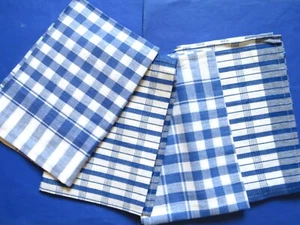 4er Set Geschirrtücher blau Küchentücher Trockentücher Küchenhandtuch 70x50cm - Bild 1 von 7