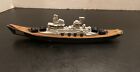 VTG ‘70’s Tootsietoy WWII Metal And Plastic War Naval Battleship #145 Toy 8.25”