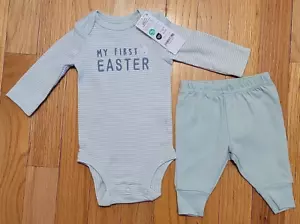 NEW Carter's Child Of Mine Newborn 0 Month MY FIRST EASTER 2 Piece Set - Picture 1 of 11