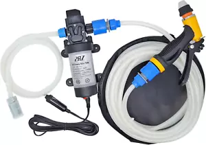 12V 80W Portable Self-Priming Water Pump Kit, High Pressure Washer - Picture 1 of 12