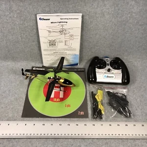 Swann Micro Lightning RC Remote Control Helicopter Gold For Repair or Parts - Picture 1 of 10