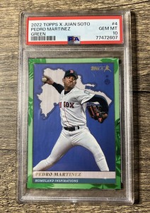 2022 Topps X Pedro Martinez #4 Ssp /75 Psa 10 Juan Soto Set Redsox POP 1 !!
