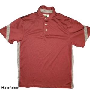 Ben Hogan Performance Boys Golf Polo Shirt Red Color Block Short Sleeve S - Picture 1 of 6