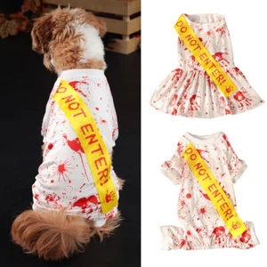 Pet Dog Halloween Outfit Cape Clothes Costume Cat Cute Comfy Dress Christmas - Picture 1 of 20