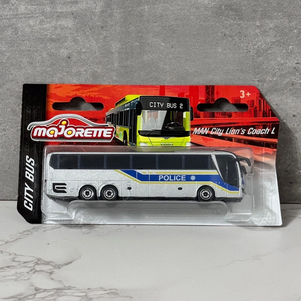 Majorette POLICE MAN City Lion's Coach L - City Bus - Image 1 of 1