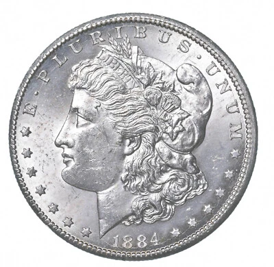 1884-CC Morgan Silver Dollar Misaligned Die ERROR *4352 - Image 1 of 3