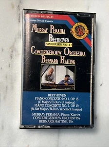 BERNARD HAITINK - Murray Perahia Beethoven Piano Concertos 1 & 2 Cassette Sealed - Picture 1 of 5