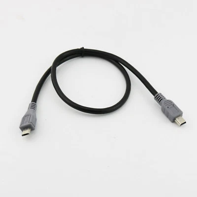 1x Mini USB B Male To Micro USB 5 Pin Male OTG Data Converter Adapter Cable 50cm - Image 1 of 4